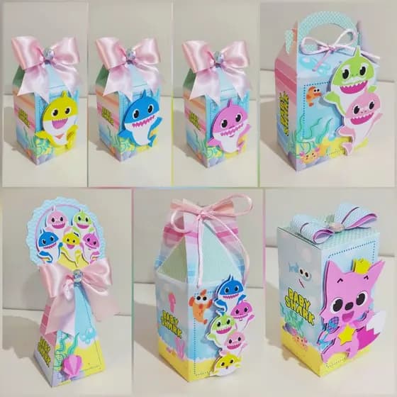 Kit Festa Baby Shark | Lembrancinhas | Festa infantil | Aniversário | Personalizados