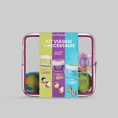 Kit Viagem Beleza Brasileira: Bumbum Cream + Barriguinha Cream + Esfrega + Nécessaire Travel Size
