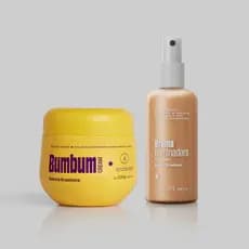 Duo Luz da Manhã Beleza Brasileira: Bumbum Cream 200g + Bruma Iluminadora Body Splash Perolado 180ml Floral