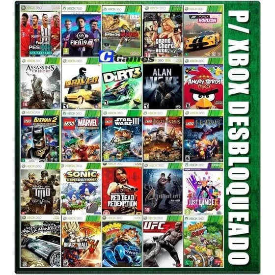 Pen drive 128g para XBOX 360 RGH c/ 20 jogos completos + 2000 retrô