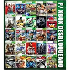 Pen drive 128g para XBOX 360 RGH c/ 20 jogos completos + 2000 retrô