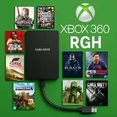 Hd 500 Gb 160 jogos + Case Externa + 9000 Jogos retrô Para Xbox 360 Rgh