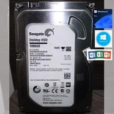 HD 1TERA Seagate Barracuda!! W10 ou W11 + Office!! Testado e funcionando!
