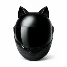 Orelha de Gato para Capacete de Moto | Acessório Decorativo Universal | Orelhas Gatinho Dupla Face