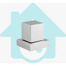 Acabamento Para Registro Pressão ou Gaveta 1/2 e 3/4 Quadrado Cromado Padrão Deca Metal Premium