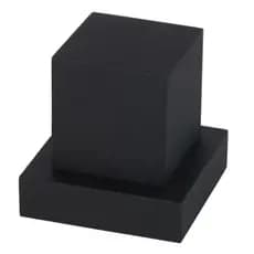 Acabamento Para Registro Pressão ou Gaveta 1/2 e 3/4 Quadrado Preto Fosco Padrão Deca Metal Premium