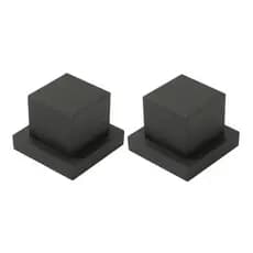 Combo Kit 2 Acabamento Quadrado Black Matte Metal Luxo para Registro 1/2 x 3/4 Padrão Deca