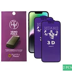 Kit 2 Películas Vidro Fosca para iPhone Huang Premium