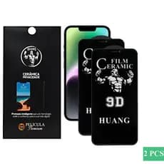 Kit 2 Películas Cerâmica Privacidade iPhone Huang Premium