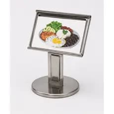 kit 12 Display de Mesa em Aço Inox 430 Porta Etiqueta Porta Preço 11,5x8cm