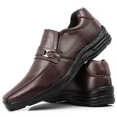 Sapato Social Linha Confort Marrom Com Metal Linha Anatômica Super Conforto Entrega IMEDIATA