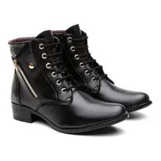 Bota Feminina Coturno Cano Curto Lançamento Barato Envio Já*
