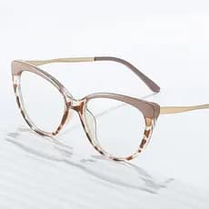 Óculos De Moda Olho De Gato Anti-Luz Azul Ópticos Femininos Brilho Presbyopic Eyewear