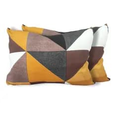 Kit 02 Capas Protetora de Travesseiros Com Zíper, Malha Estampada