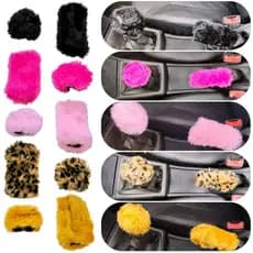 Capa para Marcha de Carro e Freio de Mão Material em Pelúcia Mais Conforto e Estilo para seu Carro