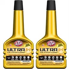 Kit 02 Aditivos para Combustível STP Ultra 5 em 1 Gasolina e Flex - 375ml - Limpeza do Sistema de Combustível - STP-2020