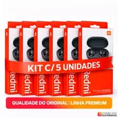 Fone De Ouvido Bluetooth Sem Fio AirDots2 Fone Sem Fio Bluetooth | Frete Grátis | Envio Imediato | Kit 5 unidades