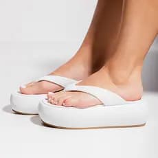 Chinelo Elegante Feminino Not-Me Pandora Plataforma Estilo e Conforto para Todas as Ocasiões