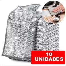 Kit 12 Panos de Limpeza Aço Premium Arear Panela Fogão