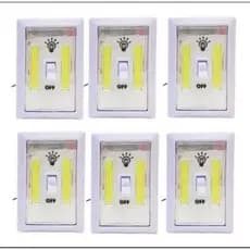 HYQ1231 Luz de Emergência Retangular Sem Fio Com Interruptor Pilha Imã