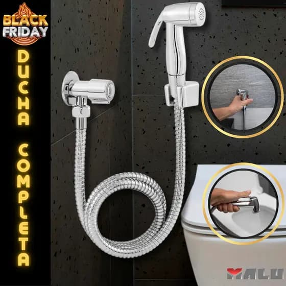 Ducha Higiênica Para Banheiro Ducha Higiênica Íntima Chuveirinho Privada Lavabo 1,20mt 100% COMPLETA