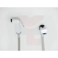 Ducha Higiênica Para Banheiro Metal Super Luxo 1/4 Volta Gatilho Abs Branco C-40