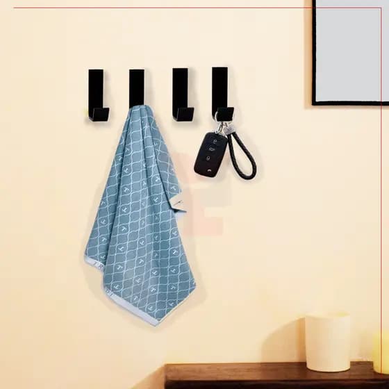 Suporte Gancho Porta Toalha Chave Utensílios Roupa Dupla Face Sem Furo 3261
