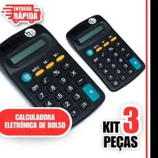 3 Calculadora Portátil P/ Escola e Faculdades e Escritório Escolar