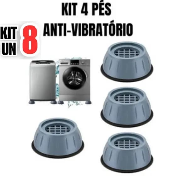 Suporte Pé Máquina Lavar Regulador Calço Anti Vibração Universal