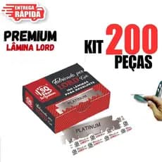 200 Laminas Lord Platinum Para navalhetes, uso de Barbeiros, Fabricadas no Egito Gillete Profissional