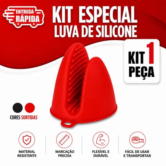 Luva de Silicone 1/2 de Peças Luva Térmica para Forno Panela Travessas Pegador Silicone Cozinha Buffet