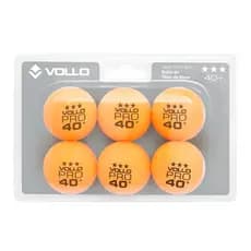 Bola de Tênis de Mesa Laranja 6 Unidades 3 Estrela