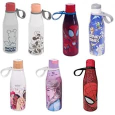 Garrafa Abre Facil 530ml Disney - Lonney Tunes - Marvel - DC Plasutil - Escolha a sua