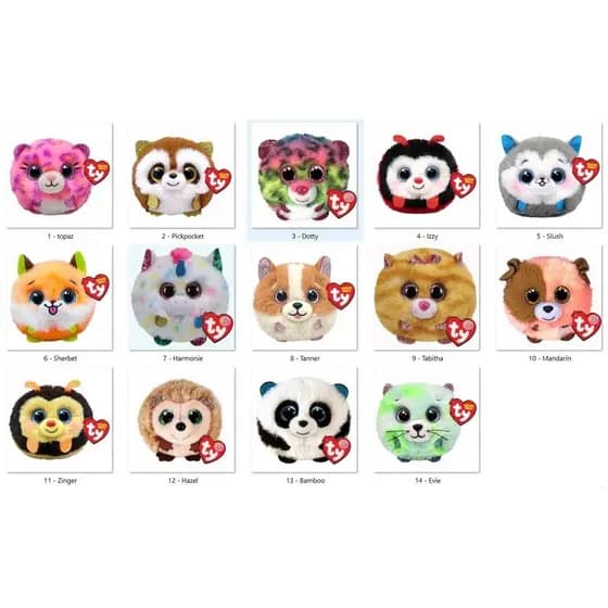 Pelucia Ty Beanie Balls  9cm Toyng - Escolha sua pelúcia e colecione