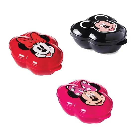 Pote para Doces e Lembrancinhas Mickey ou Minnie Disney 350ml Porta Mix Festa - Kit com 6 unidades