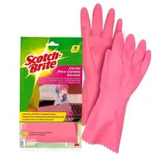 Luva 3M Para Cozinha Scotch-brite Rosa Media