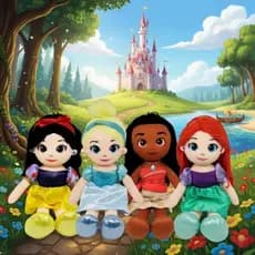 Boneca De Pano 35cm Princesas Disney Toyng - Escolha sua Princesa no anuncio