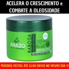 Máscara de hidratação Babosa 500g Ahazo Creme capilar Crescimento saudável e brilho