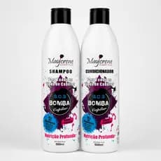 Kit shampoo e condicionador Bomba de vitaminas Crescimento Cabelo Hidratação e Brilho Maycrene