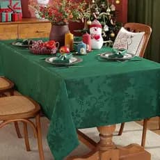 Toalha De Mesa 6 Lugares Natal Decoração Natalina Jacquard