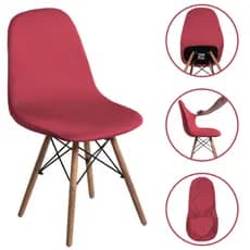 Kit Capa para Cadeira com 4,6,8 e 12 Unidade com Elástico em Malha Gel Charles Eames-