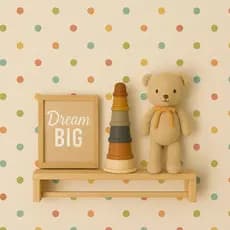 Prateleira Suspensa Infantil Quarto Bebê em Madeira Pinus – Livros e Brinquedos Vai montada com suporte invisivel