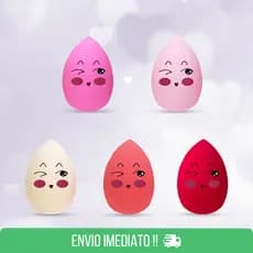 Esponja Para Maquiagem Chanfrada/ Esponja de Rosto Facial Maquiagem Base e Corretivo