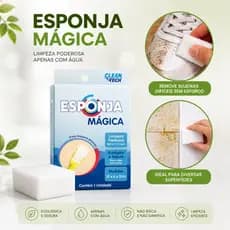 Kit 10/20/30/40/50 Esponja Mágica Branca Melamina Tira Mancha Limpeza Desengordura Bucha