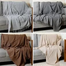 Manta para Sofá Luxo Grande 2.40 x 1.80m Decoração para Sala, Manta Protetora, Decorativa, Colcha, Coberta