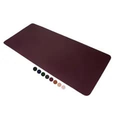 MousePad Grande Bordô Desk Pad Couro Gamer Office