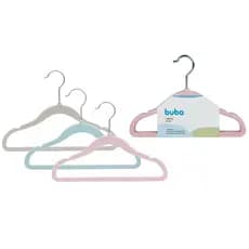 Cabide Infantil de Veludo Buba Kit Com 5 Unidades