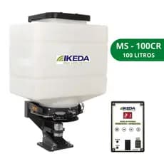 Semeadora Ikeda 100 Litros Adubadora Ms 100cr 12vt Adubadeira Embrapa Com Controle Remoto Para Trator -Quadriciclo