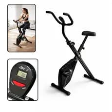 Bicicleta Ergométrica Vertical Dobrável Exercicio Para Perna Preto