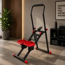 Máquina Simulador Escada Caminhada Dobrável 130kg Academia